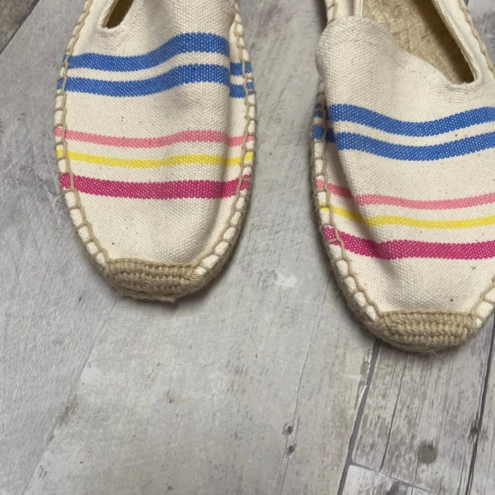 Soludos Striped Espadrilles Flats Size 7